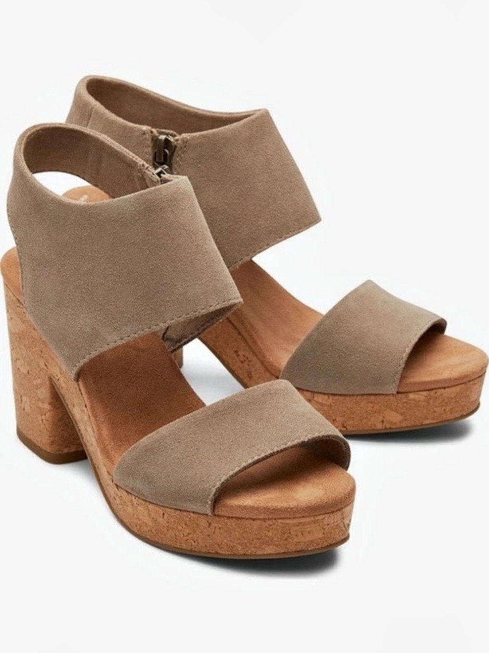 TOMS Majorca Women’s Platform Sandals Taupe /Dune Sz 11 NWB